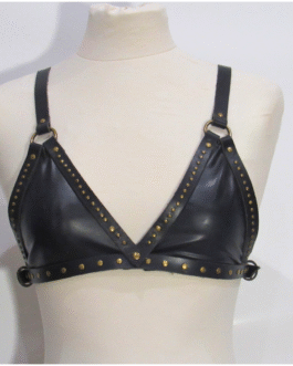 Top Cuero Espalda Cruzada