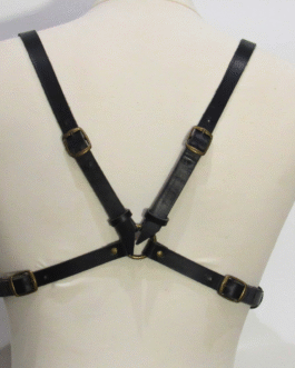 Top Cuero Espalda Cruzada